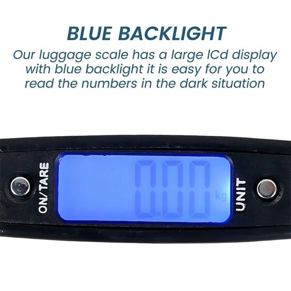 50kg Digital Luggage Scale Portable Suitcase Scale Handheld Electronic Scales Backlight Digital Display Travel Accessories - Image 5