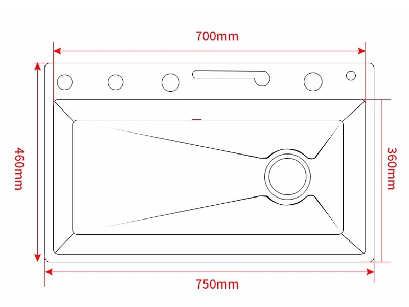 Stainless Steel Kitchen Sink with Faucet Digital Display Large Single Bowl Waterfall Rain 5 Functions System Dish Basin Sink Stainless Steel Kitchen Sink with Faucet Digital Display Large Single Bowl Waterfall Rain 5 Functions System Dish Basin Sink