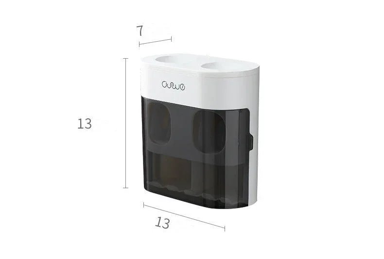 Wall Mounted Automatic Toothpaste Squeezer Toothpaste Dispenser Magnetic Toothbrush Holder Toothpaste Rack Bathroom Accessories Wall Mounted Automatic Toothpaste Squeezer Toothpaste Dispenser Magnetic Toothbrush Holder Toothpaste Rack Bathroom Accessories