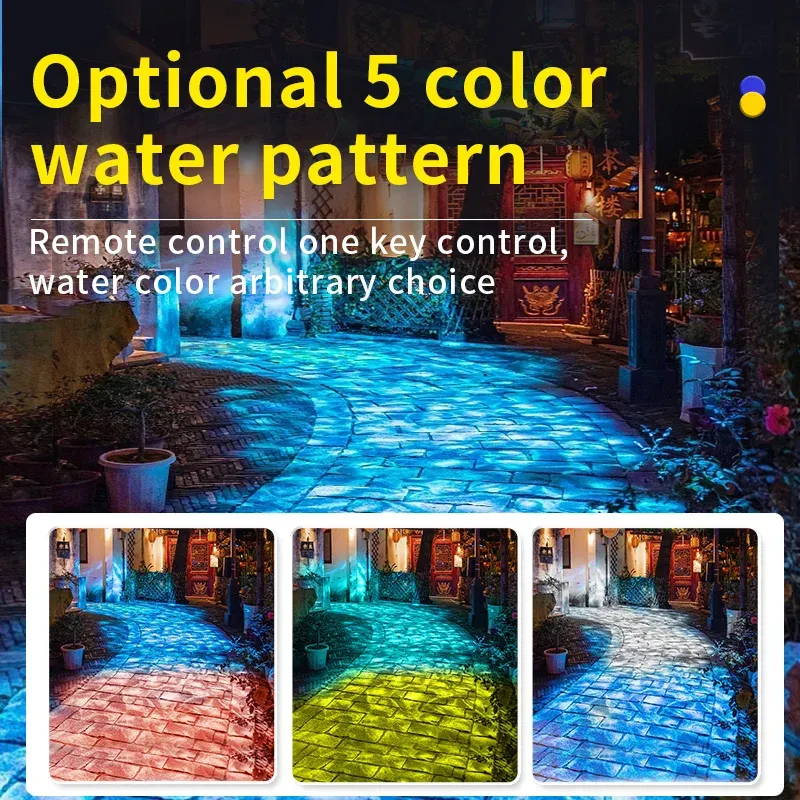 Waterproof Outdoor Water Wave Oecen Wave Light Water Wave Effect Projector with gobo projector - Image 6