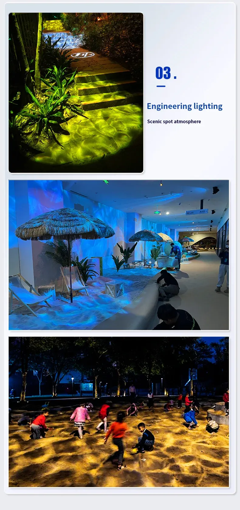 Waterproof Outdoor Water Wave Oecen Wave Light Water Wave Effect Projector with gobo projector