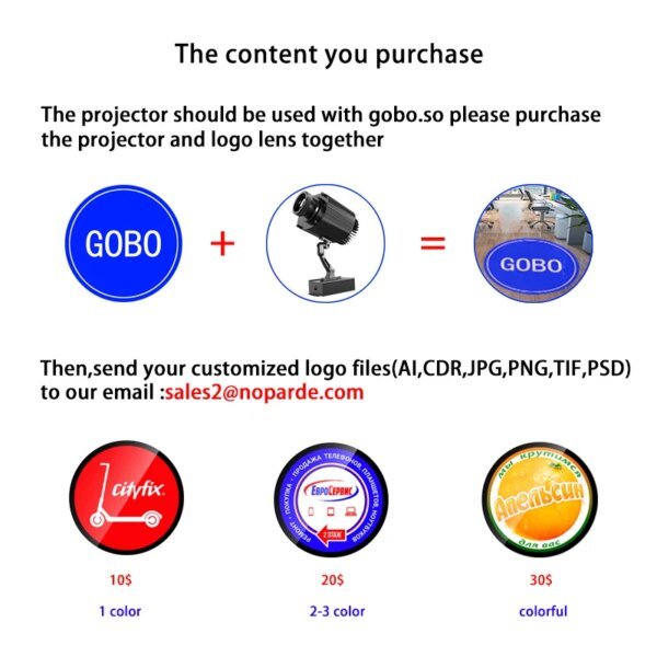Custom Gobo Advertising Light Rersonnalisé Outdoor Waterproof IP67 Image Rotation  Led Logo Projector On Shop Entrance Floor - Image 4