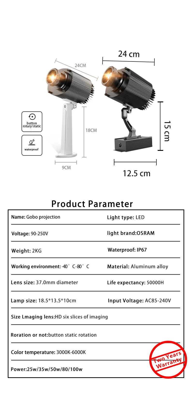 Custom Gobo Advertising Light Rersonnalisé Outdoor Waterproof IP67 Image Rotation Led Logo Projector On Shop Entrance Floor Custom Gobo Advertising Light Rersonnalisé Outdoor Waterproof IP67 Image Rotation Led Logo Projector On Shop Entrance Floor