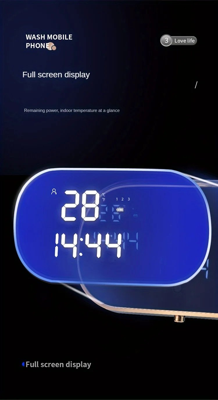 Intelligent Wall Mounted Sensing Soap Dispenser with Non-contact Infrared Bubbles Suitable for Kitchens and Bathrooms Intelligent Wall Mounted Sensing Soap Dispenser with Non-contact Infrared Bubbles Suitable for Kitchens and Bathrooms