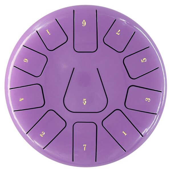 Titanium Steel Tongue Drum 8 Inch 11 Note Hand Pan Drum Children Mini Ethereal Drums Percussion Instrument Yoga Meditation Gifts - Image 2