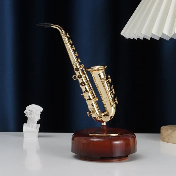 Rotating Music Box Guitar Violin Music Box Birthday Gift Girls' Festival Gift Creative Decorations In The Living Room Decor - Image 5