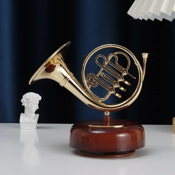 Rotating Music Box Guitar Violin Music Box Birthday Gift Girls' Festival Gift Creative Decorations In The Living Room Decor - Image 3