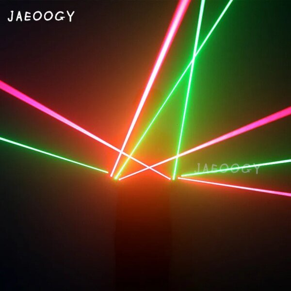 Party DJ RGB laser gloves including 2 green and 2 red laser flashing gloves LED robot clothing bar party stage show - Image 5