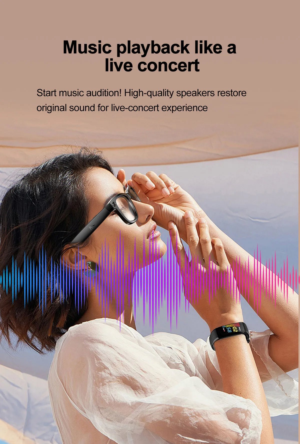 Smart Glasses Recording Videos AI Photo Recognition Answer Translation 260mAh Large Battery IP65 Waterproof Bluetooth Glasses Smart Glasses Recording Videos AI Photo Recognition Answer Translation 260mAh Large Battery IP65 Waterproof Bluetooth Glasses