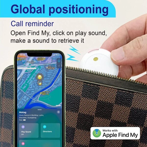 Locate Tracker Airtag Portable Locator Key Loss Prevention Waterproof Global Positioning for iPhone Google Find My Device 2025 - Image 4