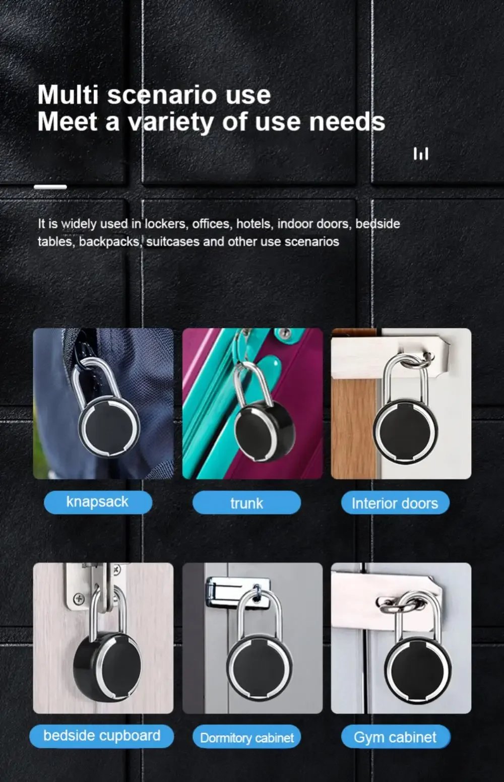 Tuya Smart Padlock Biometric Fingerprint Lock Waterproof Electronic Locks Smart Life APP Keyless Unlock Home Security Protection Tuya Smart Padlock Biometric Fingerprint Lock Waterproof Electronic Locks Smart Life APP Keyless Unlock Home Security Protection
