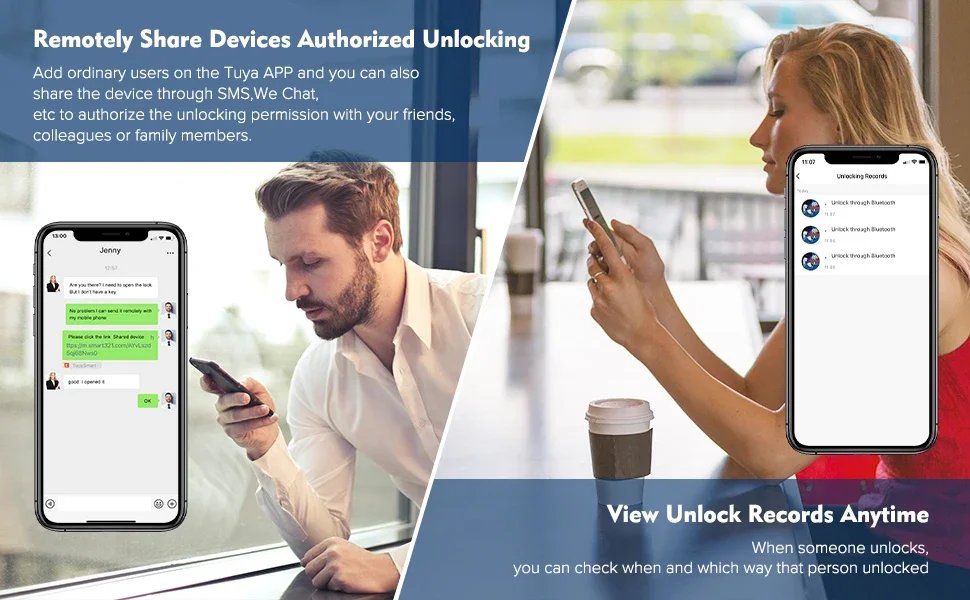 Tuya Smart Padlock Biometric Fingerprint Lock Waterproof Electronic Locks Smart Life APP Keyless Unlock Home Security Protection Tuya Smart Padlock Biometric Fingerprint Lock Waterproof Electronic Locks Smart Life APP Keyless Unlock Home Security Protection