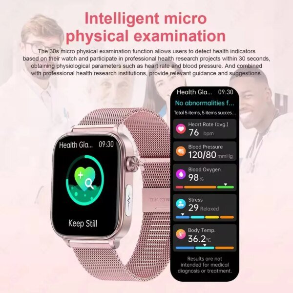 2025 For HUAWEI AI Diagnosis Health Smart Watch Women ECG HRV Funtion Blood Pressure Uric Acid Lipid BT Call Smartwatches Ladies - Image 3