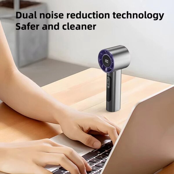 Xiaomi Handheld Portable Fan 100 Wind Speeds Adjustable Usb Charging Mini Outdoor Portable Turbo Long-lasting High Speed Fan - Image 5