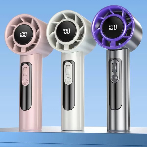 Xiaomi Handheld Portable Fan 100 Wind Speeds Adjustable Usb Charging Mini Outdoor Portable Turbo Long-lasting High Speed Fan - Image 6