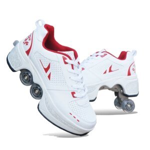 Kids Four-Wheel Roller Skate Shoes Casual Deformation Parkour Sneakers Skates Adult Stage personalized Sport Roller Skate Shoes