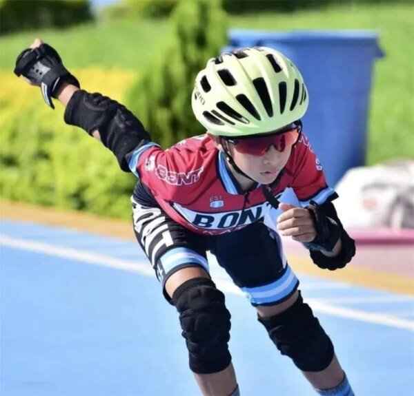 Bont Child Inline Skating Racing Skinsuit Short Sleeve Speed Inline Roller Skating Triathlon Training Clothing Kids Jumpsuit