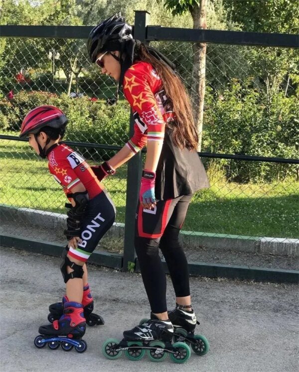 Bont Child Inline Skating Racing Skinsuit Short Sleeve Speed Inline Roller Skating Triathlon Training Clothing Kids Jumpsuit - Image 3