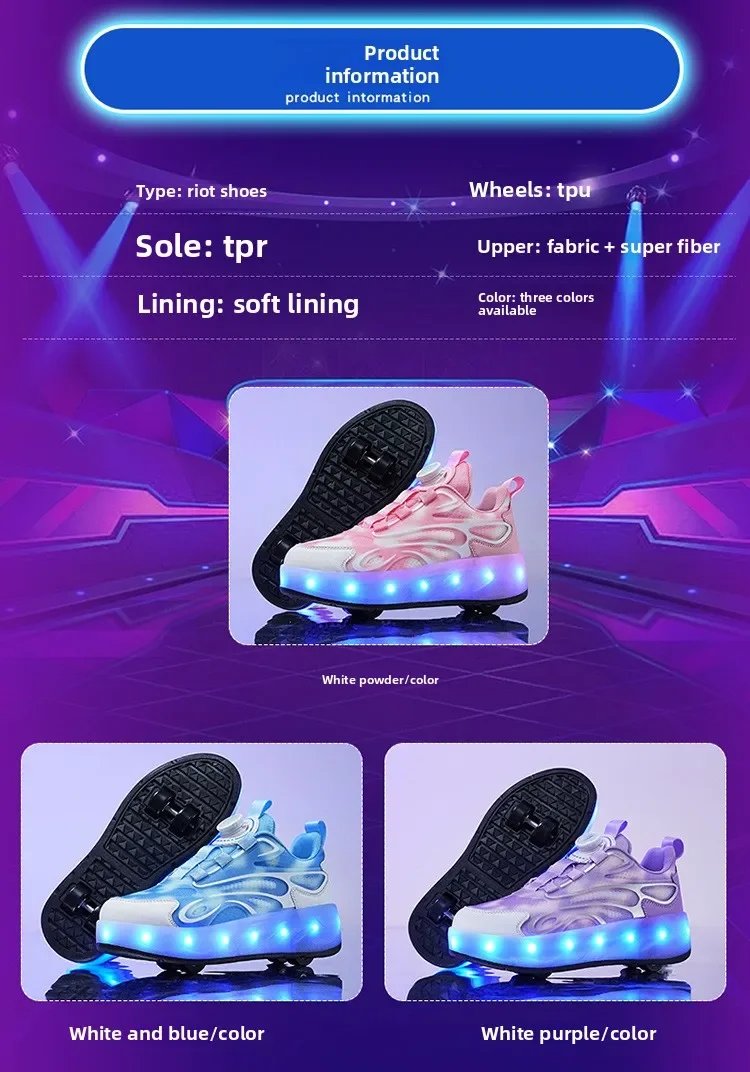 2025 Children Glowing Roller Skates Shoes Student Four-wheel Outdoor Detachable Sport Deformation Parkour Runaway Boy Girl Gift 2025 Children Glowing Roller Skates Shoes Student Four-wheel Outdoor Detachable Sport Deformation Parkour Runaway Boy Girl Gift