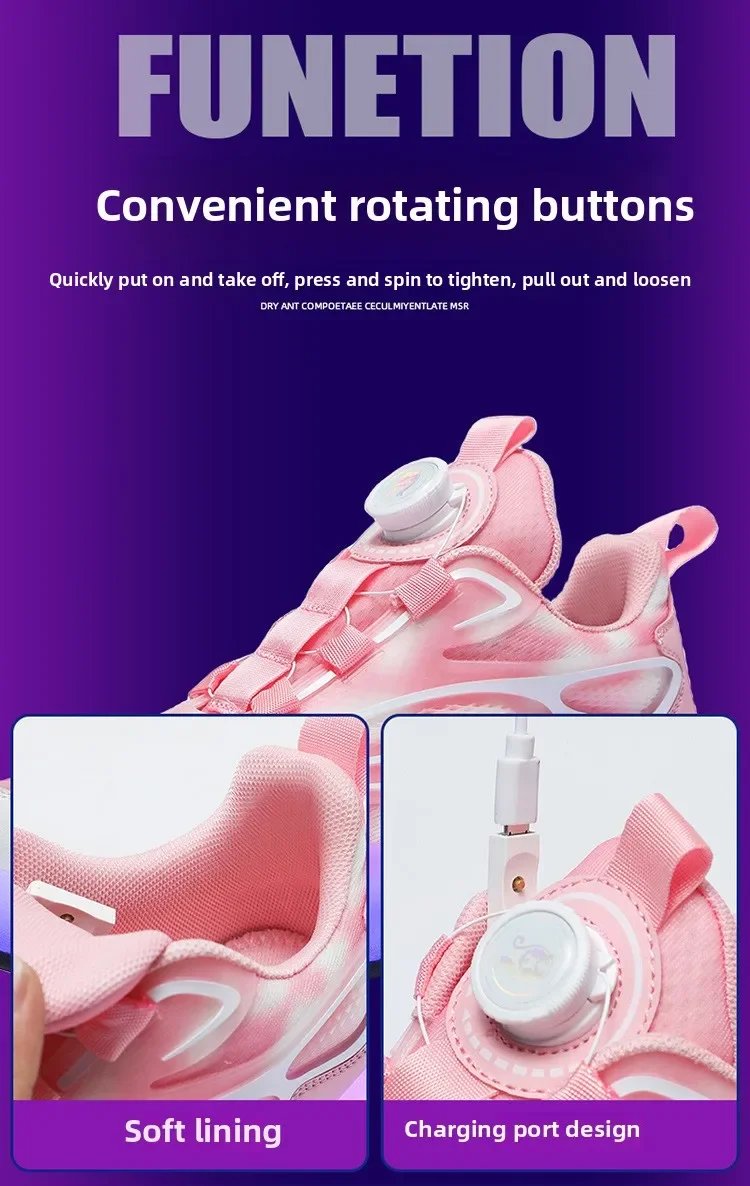 2025 Children Glowing Roller Skates Shoes Student Four-wheel Outdoor Detachable Sport Deformation Parkour Runaway Boy Girl Gift 2025 Children Glowing Roller Skates Shoes Student Four-wheel Outdoor Detachable Sport Deformation Parkour Runaway Boy Girl Gift