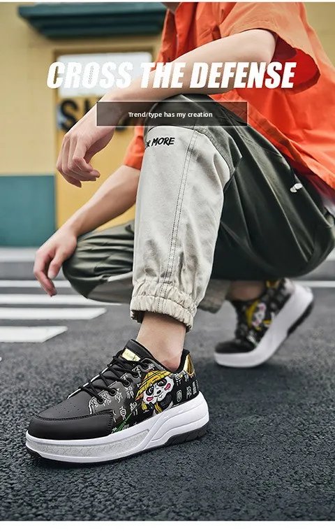 Adjustable 4 Wheel Sneaker Outdoor Girls Deformation Roller Skate Durable Unisex Adult Fashionable Casual Parkour Shoes Adjustable 4 Wheel Sneaker Outdoor Girls Deformation Roller Skate Durable Unisex Adult Fashionable Casual Parkour Shoes