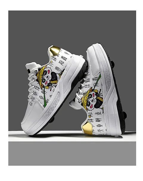 Adjustable 4 Wheel Sneaker Outdoor Girls Deformation Roller Skate Durable Unisex Adult Fashionable Casual Parkour Shoes Adjustable 4 Wheel Sneaker Outdoor Girls Deformation Roller Skate Durable Unisex Adult Fashionable Casual Parkour Shoes