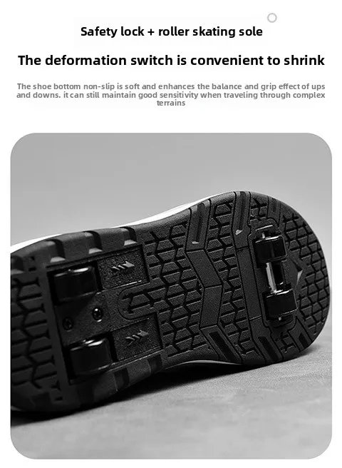 Adjustable 4 Wheel Sneaker Outdoor Girls Deformation Roller Skate Durable Unisex Adult Fashionable Casual Parkour Shoes Adjustable 4 Wheel Sneaker Outdoor Girls Deformation Roller Skate Durable Unisex Adult Fashionable Casual Parkour Shoes
