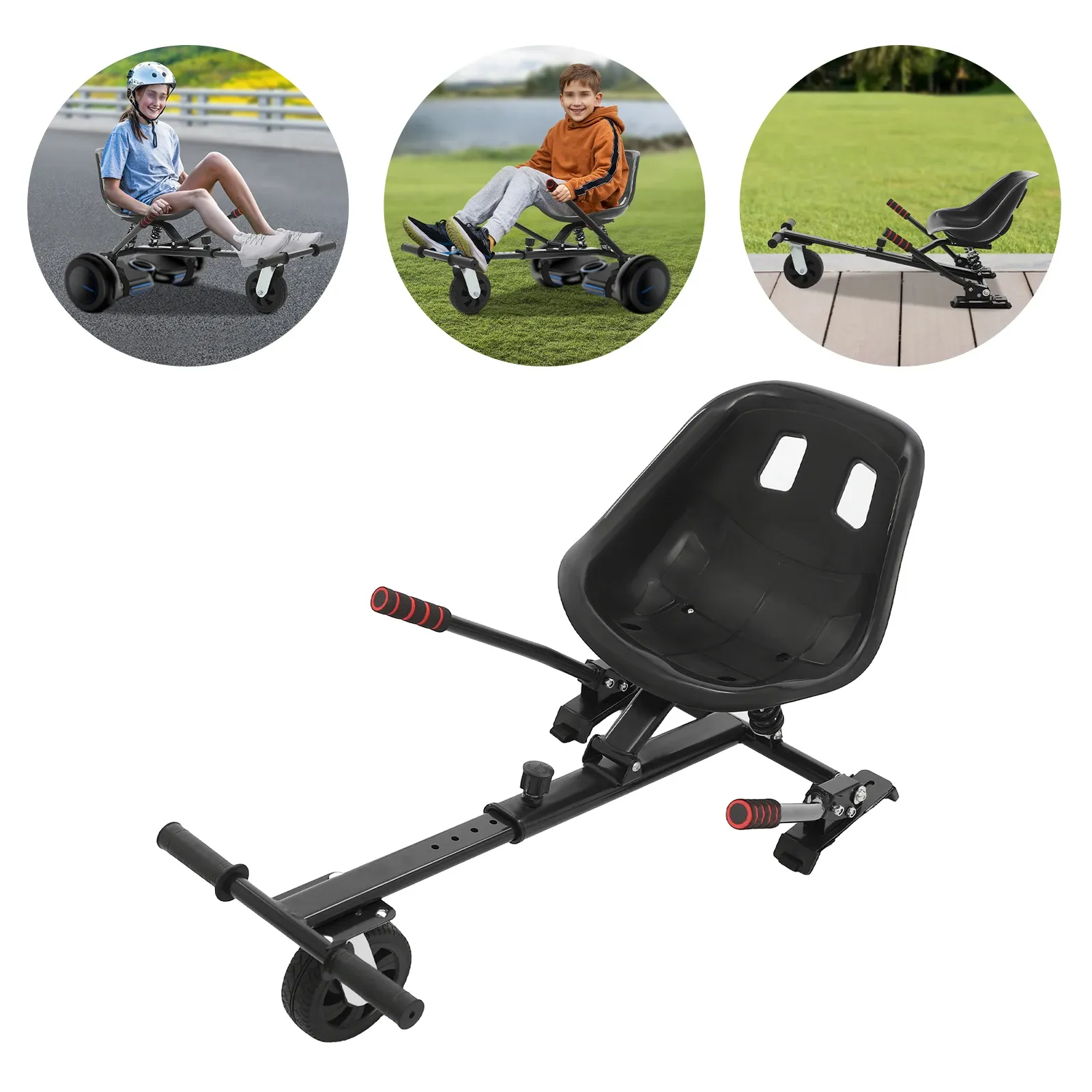 Hoverboard Seat Attachment Balancing Scooter Seat Attachment, Adjustable Hoverboard Seat Attachment