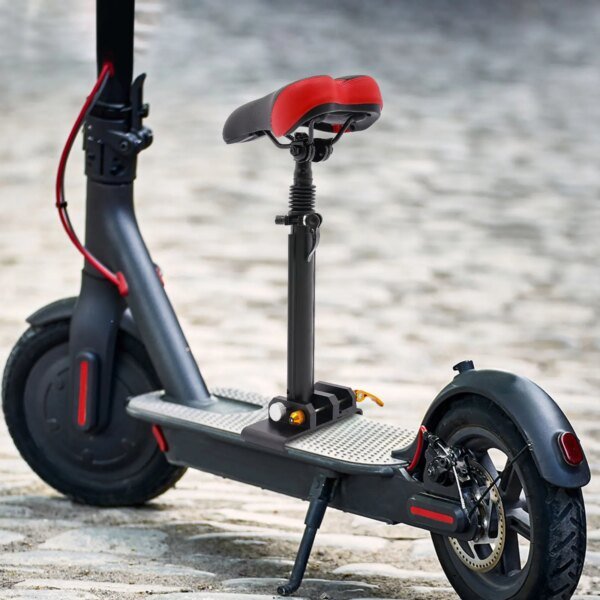 [Electric Scooter Seat] Soft Durable Height Adjustable Seat - Easy Buckle Install Lightweight - 18-26in for 6ft Riders - Image 3