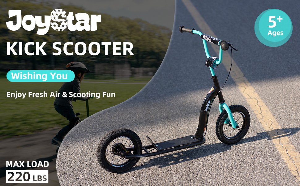 JOYSTAR Kick Scooter for Kids, Lightweight Kids Scooter with Adjustable Handlebar, Rear Drum Brakes, Scooter for Boys & Girls JOYSTAR Kick Scooter for Kids, Lightweight Kids Scooter with Adjustable Handlebar, Rear Drum Brakes, Scooter for Boys & Girls