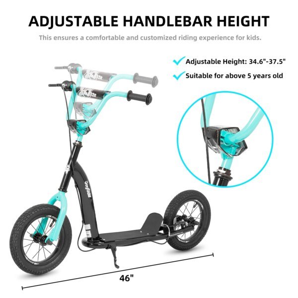 JOYSTAR Kick Scooter for Kids, Lightweight Kids Scooter with Adjustable Handlebar, Rear Drum Brakes, Scooter for Boys & Girls - Image 3