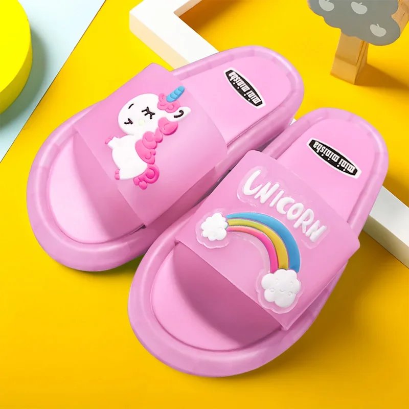 Children‘s Boys Girls Slippers Cartoon Unicorn Animals Prints Shoes Lighted Fashion Cute Shoes Bathroom Kids Toddler Slippers Children‘s Boys Girls Slippers Cartoon Unicorn Animals Prints Shoes Lighted Fashion Cute Shoes Bathroom Kids Toddler Slippers