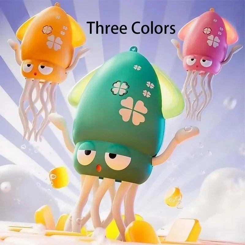 Electric Dancing Squid Toy Crawling Dancing Automatic Obstacle Avoidance Octopus Sensor Toy With LED Lights & Music