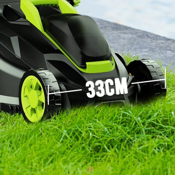 Deli 13" Electric Lawn Mower, 2-in-1 Lightweight Cordless Lawn Mower Brushless with 21V 4.0Ah Battery and Charger - Image 5