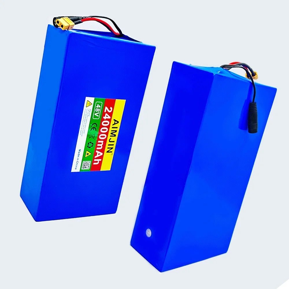 13S6P 48V 24Ah 2000W Panasonic 18650 li-ion battery pack, suitable for 54.6V bicycles+optional built-in BMS plug+54.6V Charger