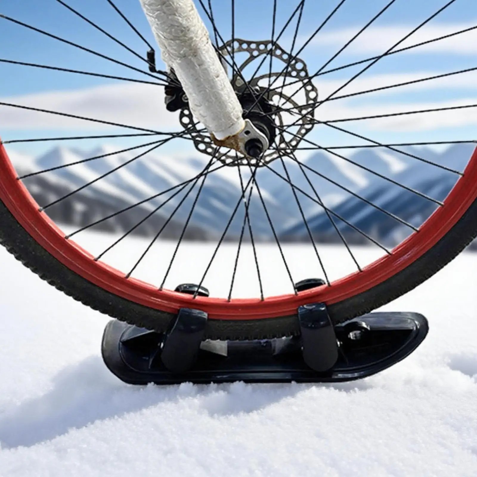 Scooter Ski Sled 2 in 1 Snow Scooter Strollers Wheel Ski Sled Glider Snowboards for Cycling Bicycle Jogging Sports Outdoor Paths