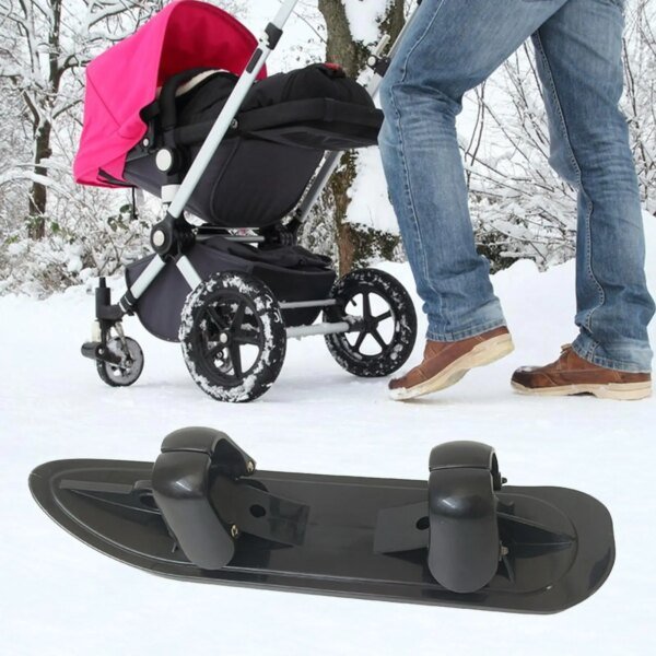 Scooter Ski Sled 2 in 1 Snow Scooter Strollers Wheel Ski Sled Glider Snowboards for Cycling Bicycle Jogging Sports Outdoor Paths - Image 3
