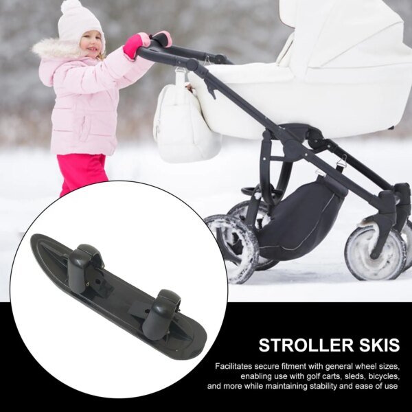 Scooter Ski Sled 2 in 1 Snow Scooter Strollers Wheel Ski Sled Glider Snowboards for Cycling Bicycle Jogging Sports Outdoor Paths - Image 6