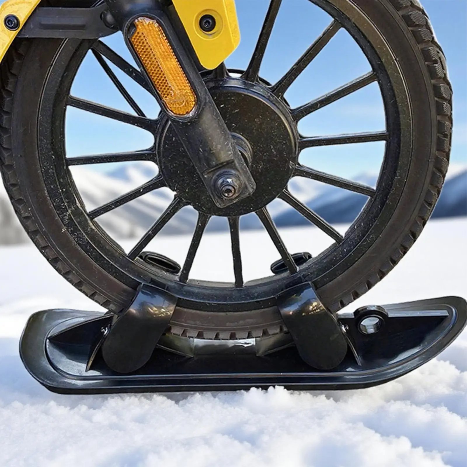 Scooter Ski Sled 2 in 1 Snow Scooter Strollers Wheel Ski Sled Glider Snowboards for Cycling Bicycle Jogging Sports Outdoor Paths