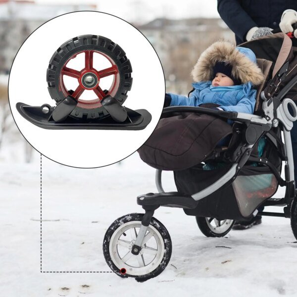 Scooter Ski Sled 2 in 1 Snow Scooter Strollers Wheel Ski Sled Glider Snowboards for Cycling Bicycle Jogging Sports Outdoor Paths - Image 4