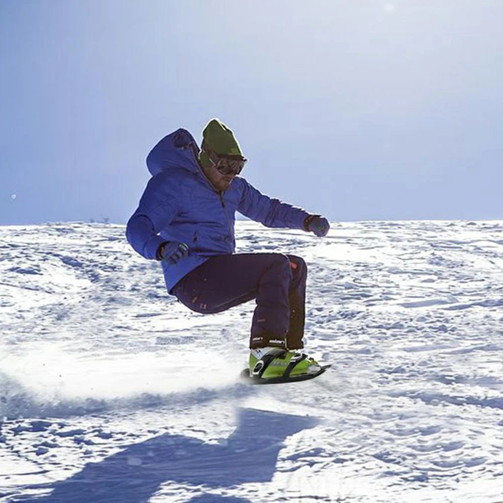 Mini Short Ski Skates Snowboard Boots Skiboards Adjuatable Short Snow Skateboard for Winter Outdoor Sports
