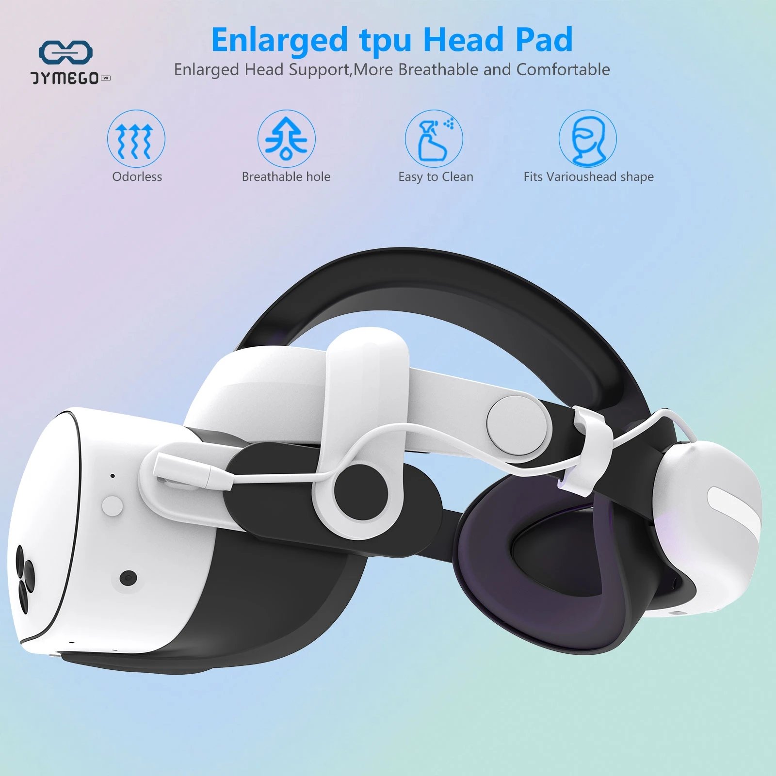for Oculus/Meta Quest 3/3s  12000mAh Battery head strap VR Accessory  Extended Playtime Adjustable Comfort Design