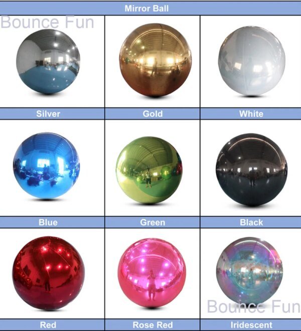 Hanging Inflatable Mirror Ball Sphere Giant Mirror Balloon For Decoration Sealed Gold Silver With Air Pump And Free Shipping - Image 6