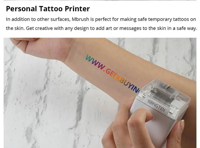 In STOCK Kongten Mbrush Printer Mobile Color Mini Handheld Printer Wifi Printer PrinCube Handheld Inkjet In STOCK Kongten Mbrush Printer Mobile Color Mini Handheld Printer Wifi Printer PrinCube Handheld Inkjet