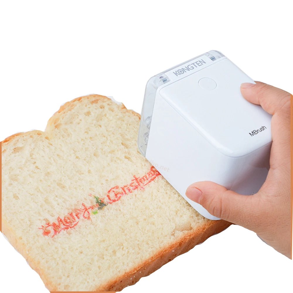 Mbrush Mini Food Color Printer Portable Handheld Inkjet Cake Bread Coffee Printer DIY Wireless Wifi Print Pen Baking Print Cube - Image 2