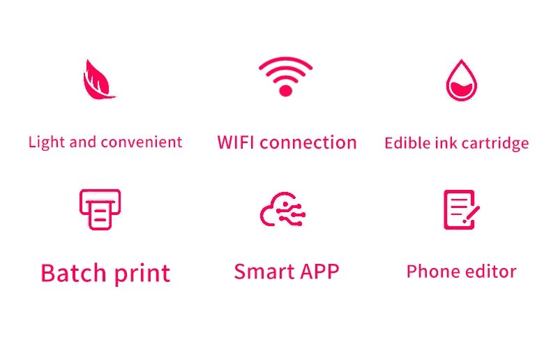 Mbrush Mini Food Color Printer Portable Handheld Inkjet Cake Bread Coffee Printer DIY Wireless Wifi Print Pen Baking Print Cube Mbrush Mini Food Color Printer Portable Handheld Inkjet Cake Bread Coffee Printer DIY Wireless Wifi Print Pen Baking Print Cube