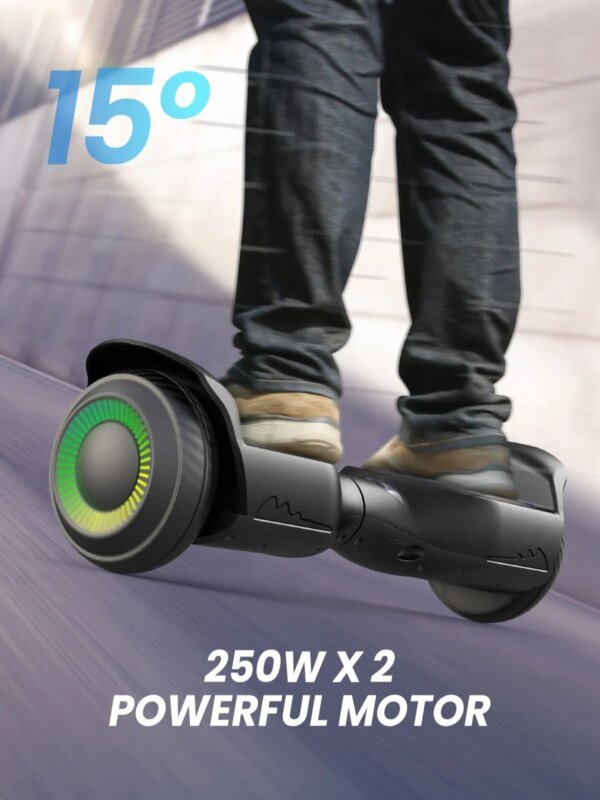 6.5''Self Balancing Hoverboard -All Terrain Hoverboard for Kids w/ LED Light&Bluetooth Speaker - Image 3
