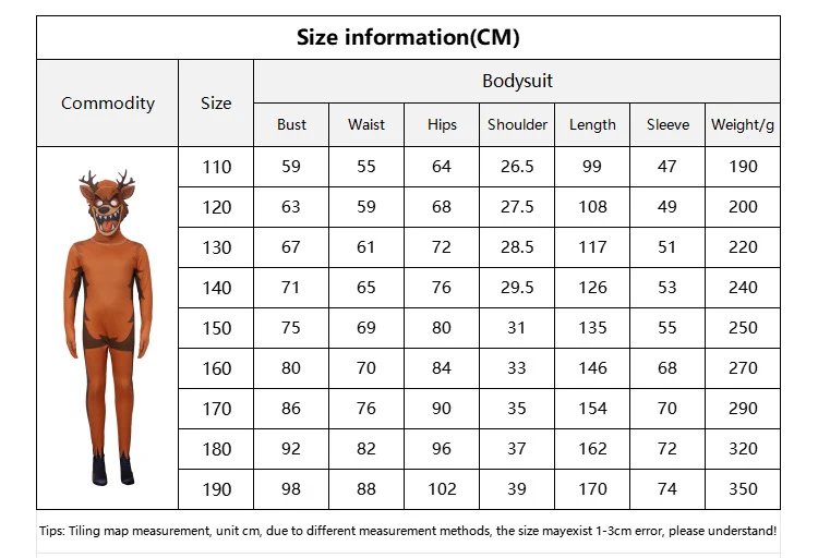 99 Nights In The Forest Deer Kids Cosplay Costume Animal Deer Cosplay Jumpsuit Halloween Party Costumes for adult childre girl