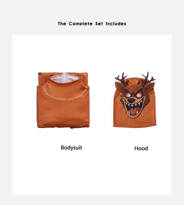 99 Nights In The Forest Deer Kids Cosplay Costume Animal Deer Cosplay Jumpsuit Halloween Party Costumes for adult childre girl