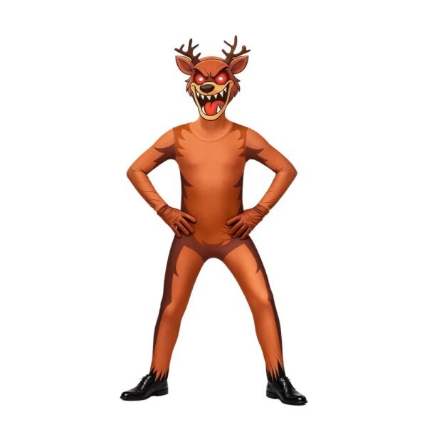 99 Nights In The Forest Deer Kids Cosplay Costume Animal Deer Cosplay Jumpsuit Halloween Party Costumes for adult childre girl - Image 3